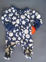 Baby Boy New Wonder Nation Preemie Moon & Stars Footed Outfit