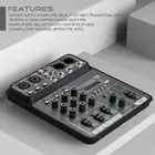 Small 4 Channel Mixing Console Sounds Mixer Board Mixing Board
