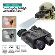 3D/8X Night Vision Binoculars Infrared Head Mounted NV Goggles Outdoor Hunting