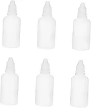 HEALEEP 10Pcs Squeezable Plastic Dropper Bottles Refillable Containers for Eye Drops Liquid Essential Oils and More Easy to for Solvents and Light Oils