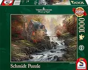 [Schmidt] Spiele | Thomas Kinkade: Cobblestone Mill (1000pc) | Puzzle | Ages 12+