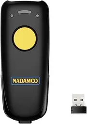 NADAMOO 2D Wireless Barcode Scanner, Compatible with Bluetooth Function & 2.4GHz Wireless & Wired Connection, Connect Phone, Tablet, PC, 1D 2D Bar Code Reader Work with Windows, Mac, Android, iOS