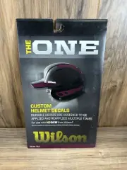 The ONE Custom Helmet Decals by Wilson Baseball Purple/ Burgundy