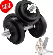 Adjustable Cast Iron Dumbbell Sets 40LBS/18KGS, 60LBS/27KGS with Alloy Steel Con