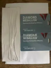 Delta Diamond Medallion Metal Luggage Bag Tags with Cords 2024