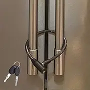 Urban August Fridge Lock: Multi-Functional Cable Keyed Lock, for French-Door Refrigerators and Cabinets (Two Pack)