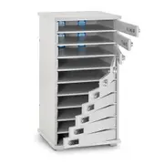 LapCabby Lyte 10 Multi Door - 10-Device Static AC Charging Locker for Laptops, Tablets & Chromebooks up to 15" - Horizontal