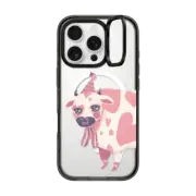 iPhone 16 Pro Impact Ring Stand Case MagSafe Compatible STRAWBERRY COW