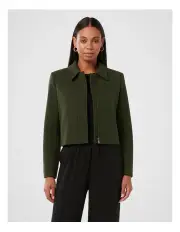 [Forever New] Tatum Zip Through Jacket in Green