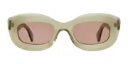 Garrett Leight DOLORES SUN SGL/BOR Women’s Sunglasses Green Size 48