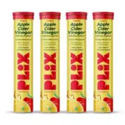 Plix ACV Apple Cider Vinegar Effervescent Weight Loss - (Lemon Masala) Pack OF 4