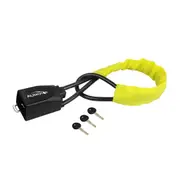Steering Wheel Lock, Universal Lock Anti-Theft Locking Device with 3 Keys for Car SUV -Yellow