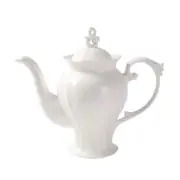 Fine Porcelain Ultra White English Teapot, Coffee Pot, Victoria Style, Light ...