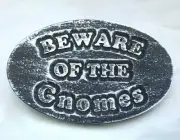 Beware of the Gnomes Mold reusable plastic casting mould 9.75" x 6" x 3/4" thick