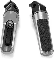 Rear Passenger Foot Pegs Footrests Fit For Yamaha MT07 MT09 MT03 FZ07 FZ09 R3 R25 TMAX 500 530 XSR700 XSR900 XJR1300 FZ1 FZ6 Pedals(Dark Grey)