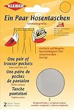 Iron On Replacement Trouser Pockets-Light Grey-1 Pair