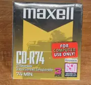 Maxell - CD-R74 - Recordable Compact Disc - CD-R - Pack of Three (3)