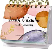 Motivational & Inspirational Perpetual Daily Calendar - Planners Undated Perpetual Desk Calendar/Inspirational Standing Flip Calendar - Page a Day - (5.5" x 4.8") - Positive Daily