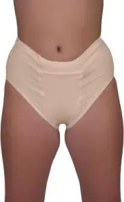 Underworks Vulvar Varicosity & Prolapse Support Beige Brief Size XL