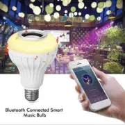 RGB Smart Bluetooth Speaker Music Bulb Colorful Stage Light Bulb with Remote Con