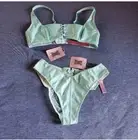 Savage X Fenty Queen Of The Galaxy Textured Faux Leather Lingerie Set Small/Med