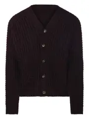 [Roberto Collina] Roberto Collina-Cardigan In Maglia A Coste Con Scollo A V-Uomo 50