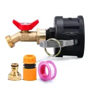 IBC Tote Adapter, 2" Cam Lock for 275-330 Gallon IBC Tote Tank, IBC Tote to G...