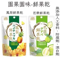 在飛比找蝦皮購物優惠-園果園味鮮果乾 鳳梨乾 (90g/包)/ 芭樂乾(100g/