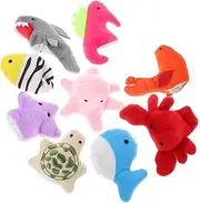 10Pcs Ocean Animal Finger Puppets Adorable Hand Puppets for Soft and Comfortable Storytelling Encourages Imagination and Creative Play