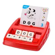 2 in 1 Matching Letter Game And Learning Educational Toys Games for Kids Ages 3 4 5 6 Years Old (Red)