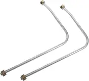 HEATSHAKING 2pcs Air Compressor Discharge Pipe Replacement Hose for Compressed Air Systems Easy Installation Efficient Waste Gas Removal Suitable for Industrial and Automotive Use