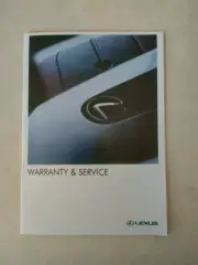 Brand New Lexus Owner's Warranty Handbook Service Logbook Blank