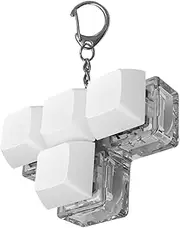 Keyboard Fidget Toy | Luminous 4-Button Shaft Tester Finger Toy | Keyboard Finger Toy, Funny Keychain Sensory Toy for Men, Women