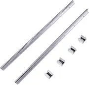 Brilluxa Linear Bearing Rail Slide Kit, 12MM Rail Shaft with 4PCS SBR12UU Blocks, Linear Motion Guide System
