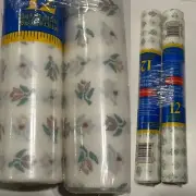Vintage 1989 Contact Paper Self Adhesive Shelf Liner Stitch Rose, Rubbermaid