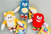 Fall Guys Sonic Collaboration Ver. Plush Toy Doll Complete Set of 3 SEGA Japan