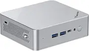 MINIS FORUM Mini PC UN150P, N150 Processor 4C/4T up to 3.6GHz, 16GB Single Channel 3200MHz DDR4/512GB PCIe SSD, UHD Graphics, HDMI×2/USB-C/RJ45 2.5G, WiFi, BT, SD slot/HDD SATA