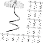 GANAZONO 100pcs Decorative Spiral Upholstery Stainless Steel Bedskirt Tacks for Furniture Drapery Sofa Covers Stable Fastening Easy to Use