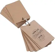 HOODANCOS Stainless Steel Binder Ring Paper Study Cards DIY Greeting Card Index Stock Note Pad