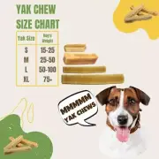Himalayan Yak Hard Cheese Chew 100% Natural Treat Bone Jumbo - 6 Pcs Dog Foods
