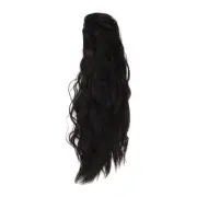 Nature Long Hair Ponytail wig Clip for Women 13.78inch Brown 1 Pc