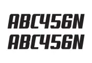 2x Boat Rego Stickers Registration Decal Marine Vehicle Cast 150mm 15cm High