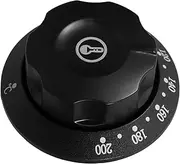 Milisten Thermostat Switch Ovens Burner Aor Fryer Gas Stove Knobs Stovetop Switch Controllers Rotating Control Knob Oven Knobs Replacements Microwave Oven Knob Temp Controller Plastic Black