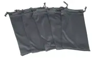 5 Black Micro Fiber Sunglasses Carrying Pouch Soft Case Glasses Bag USA