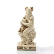 Ivory Gold Finish Pan God Nature Fertility Hand Painted, 3.5", Veronese