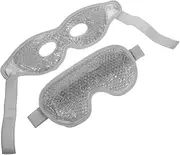 minkissy 2-piece Eye Mask for Puffy Eyes Cold Compress Eye Pads with Gel Portable Reusable Eye Cooling Packs for Adults Boys and Girls