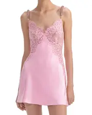 Self-Portrait x Christopher Kane Lace Satin Mini Dress