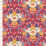 Quilting Patchwork Fabric TILDA Jubilee Anemone Red 50x55cm FQ