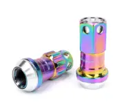 NEW NRG STEEL LUG NUTS SET 12X1.25 NEO CHROME FITS NISSAN LN-AS610MC-22