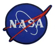 NASA Space Explorer Logo 3.3" Embroidered Iron/Sew-on Applique Patch Meatball